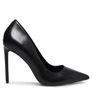 Steve Madden Vala Black Leather Heels